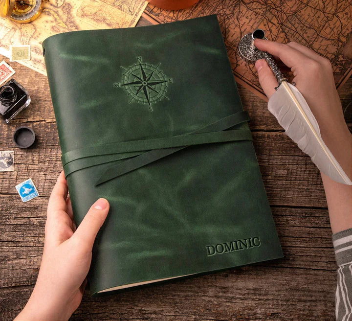 Найкращий подарунок для письменника: персоналізований шкіряний щоденник, що надихає