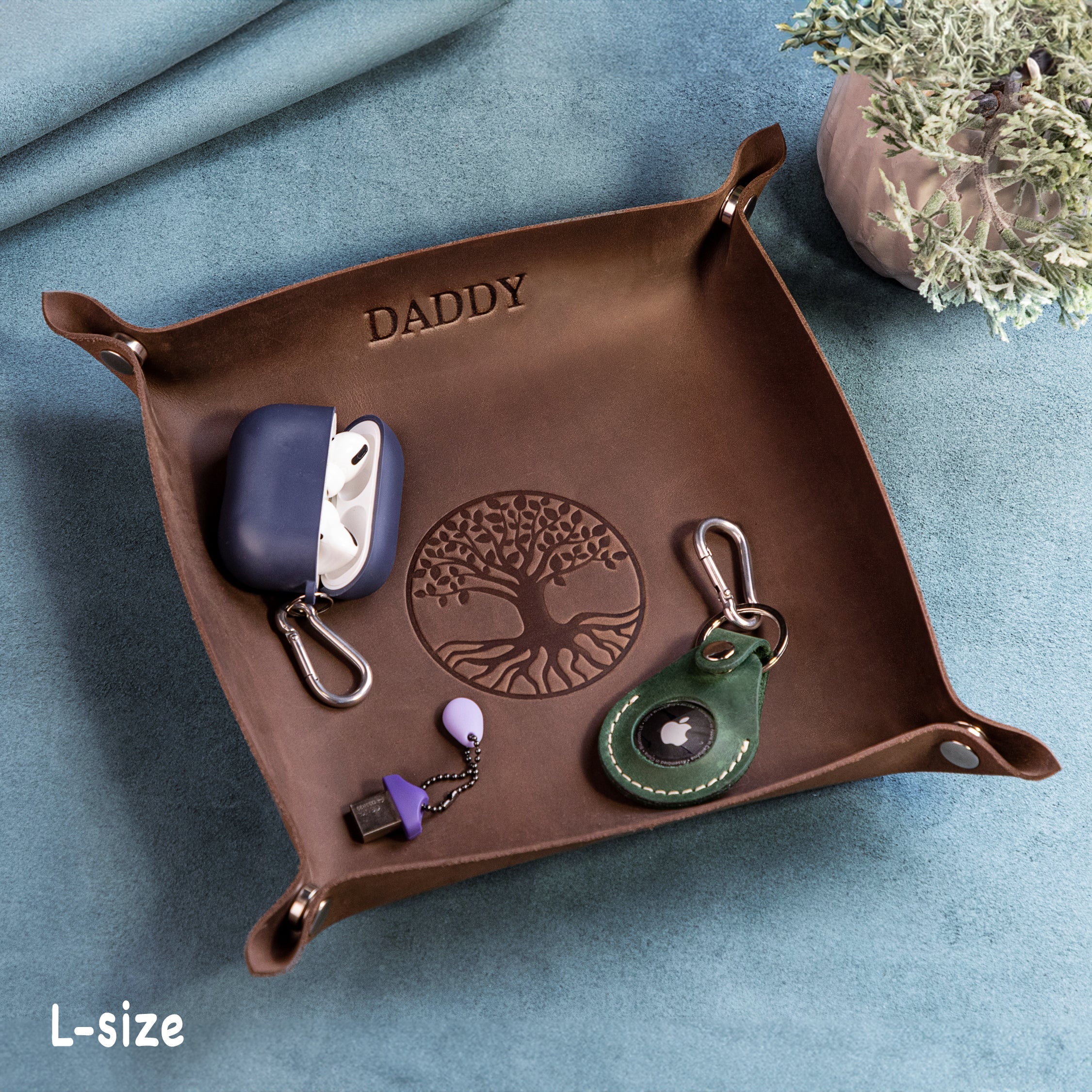 Graduation Leather Tray