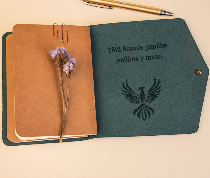 Блокнот "Rivet" з застібкою-гвинт кобурний